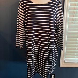 🧡Cute JCrew Striped 3/4 Sleeve T Shirt Dress🧡